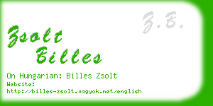 zsolt billes business card